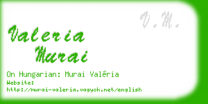 valeria murai business card